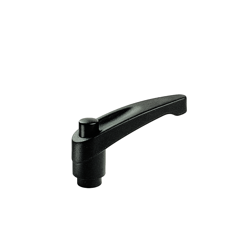 Clamping Handle, glass fiber reinforced polyamide, female thread M8, L=75mm, H=48mm