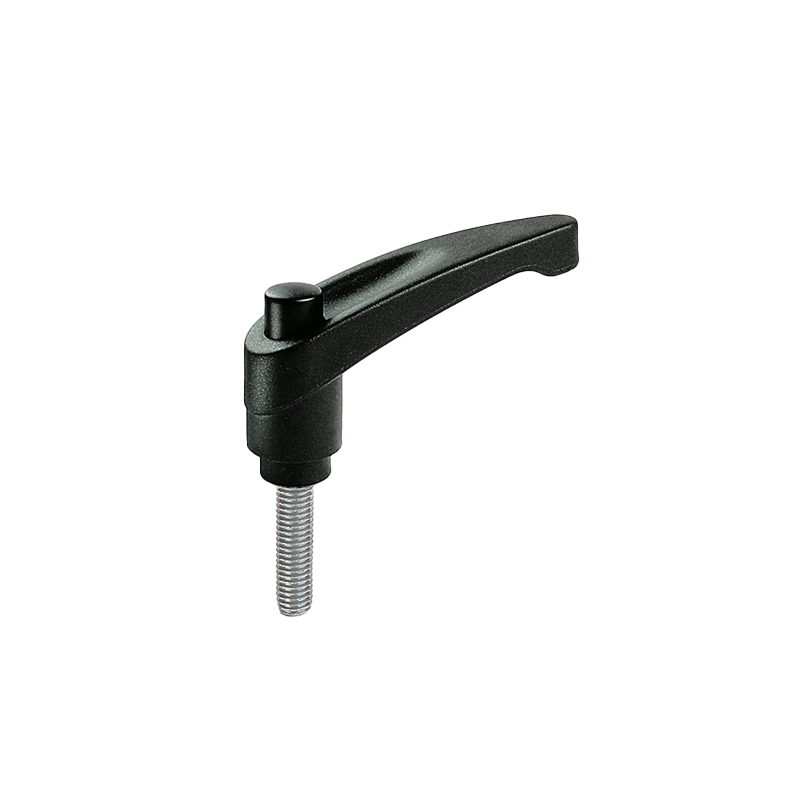 Clamping Handle, glass fiber reinforced polyamide, male thread M12, L=98mm, H=63mm