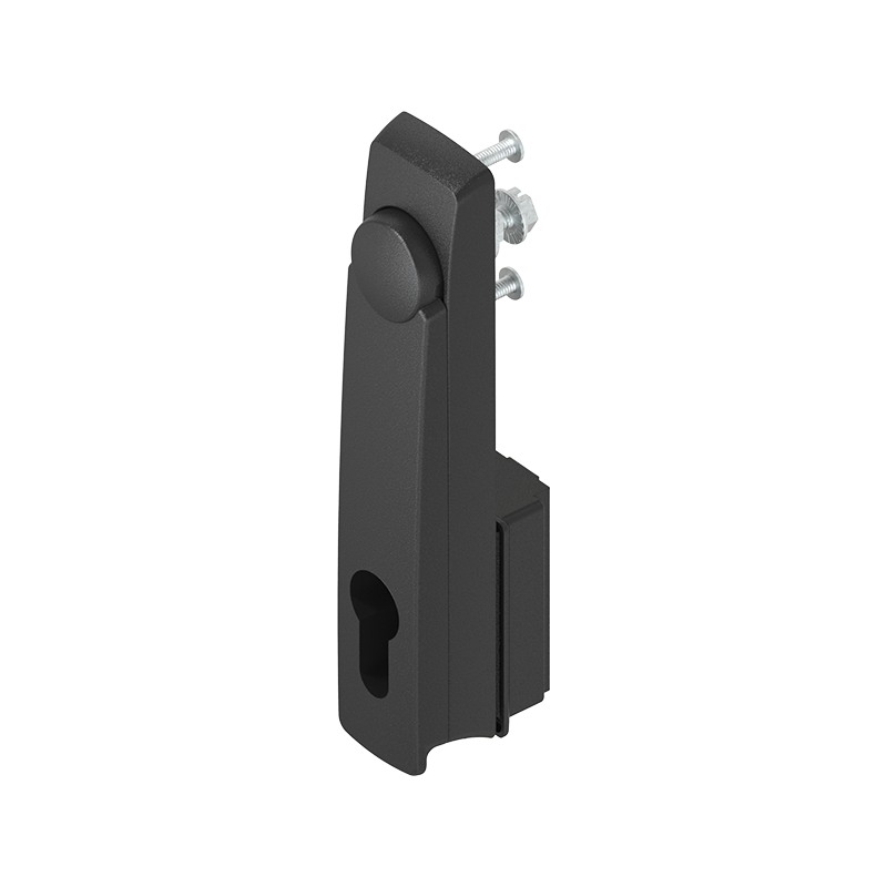 Swinghandle, glass fiber reinforced polyamide, profile half cylinder 40mm, L=160, B=35, H=22, Plate thickness=1,5-2