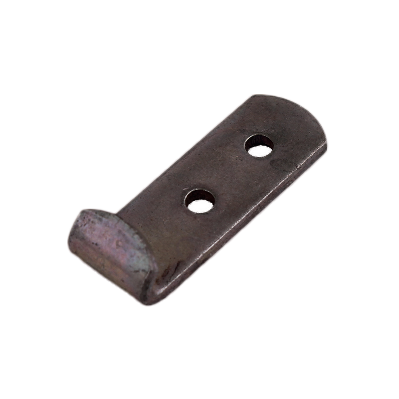 Catch plate, electro zinc plated steel, flat mounting, L=35mm, B=12mm, H=9,1mm