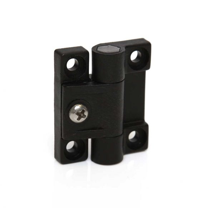 Friction hinge, POM plastic, adjustable, L=43, B=37, H=12