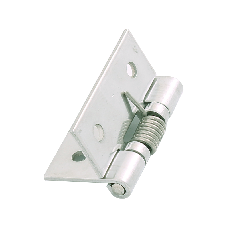 Spring hinge, stainless steel, open, not adjustable, L=50, B=50, H=9