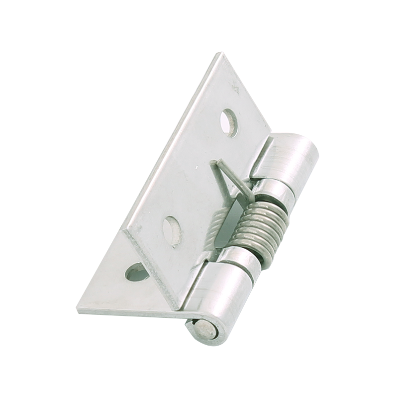 Spring hinge, stainless steel, open, not adjustable, L=50, B=50, H=10