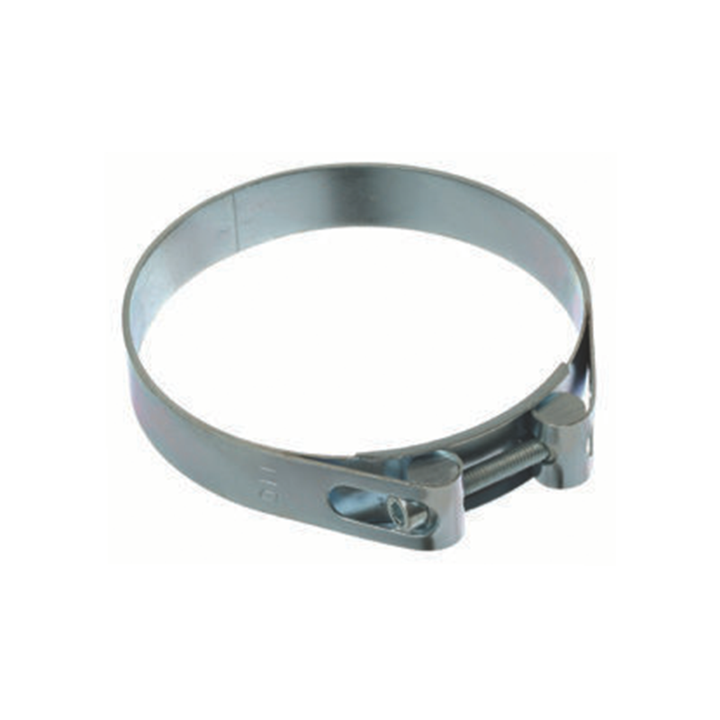 Complete hose clamp, electro zinc plated steel, Diameter range: 39-45mm, Load class= High