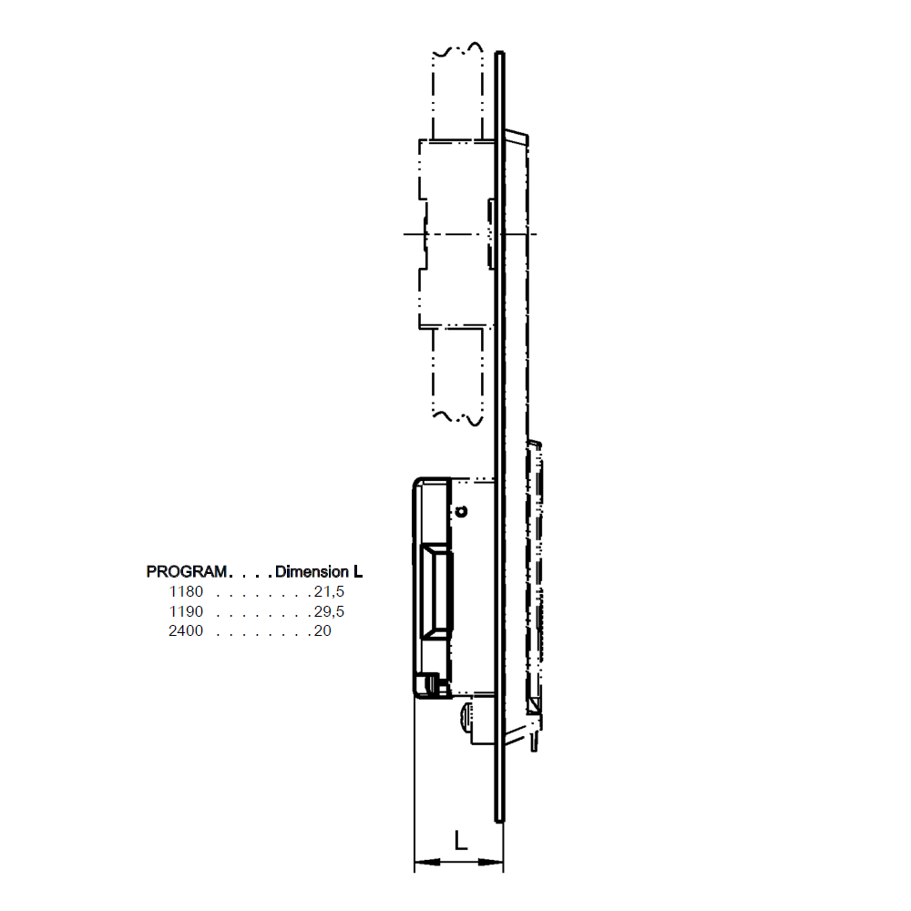 Locking set, glass fiber reinforced polyamide, cylinder lock