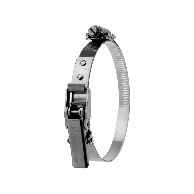 Complete hose clamp, stainless steel, Diameter range: 250-295mm