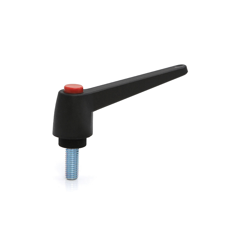 Clamping handle, glass fiber reinforced polyamide, male thread M5, L=mm, H=32mm