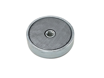 Pot magnet, circular, M10, H=18mm , F=550N