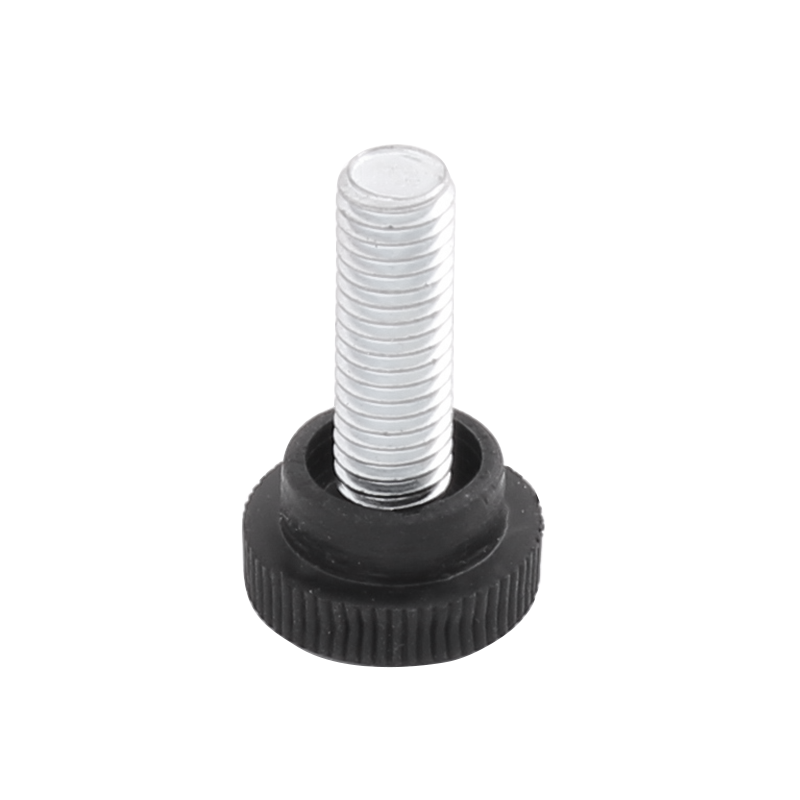 Levelling foot, steel, fixed threaded spindle, M8, base diameter = 20 mm