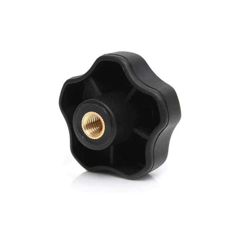 Star knob, polyamid, through thread M10, D=60 mm, H=34mm