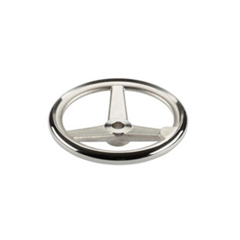 Handwheel, acid proof stainless steel, D=160mm, hole diameter=14mm