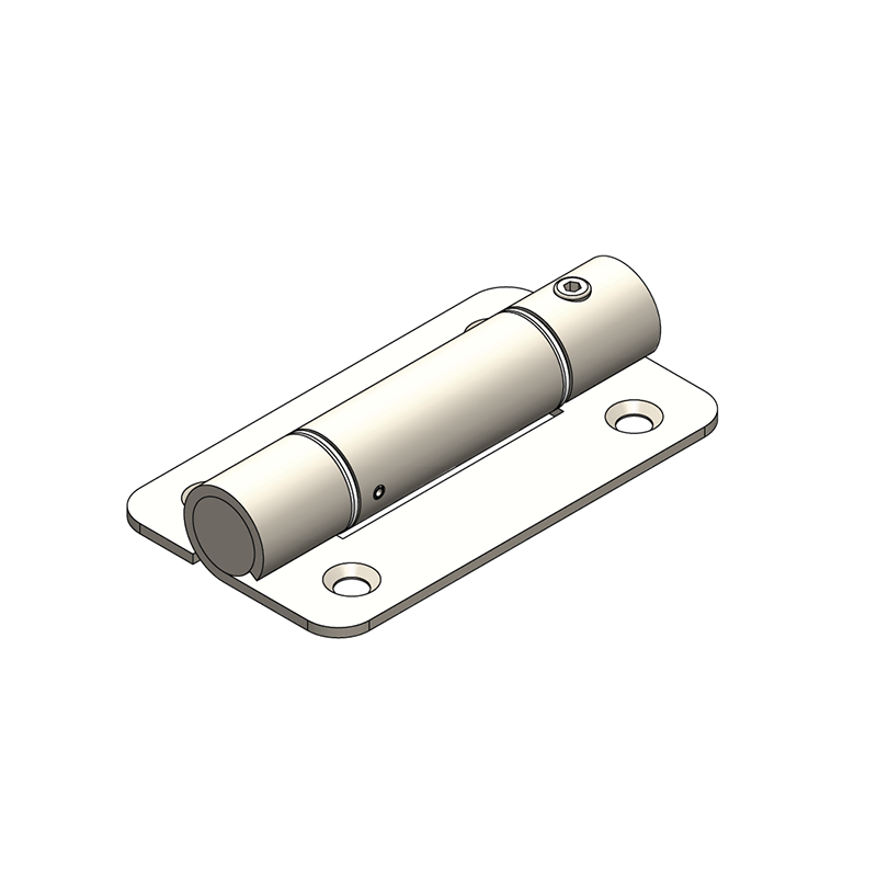 Spring hinge, stainless steel, both directions, adjustable, L=90, B=52, H=18