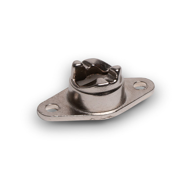 Bottom part, die-cast zinc, nickel-plated surface, thickness=2, height=13,2