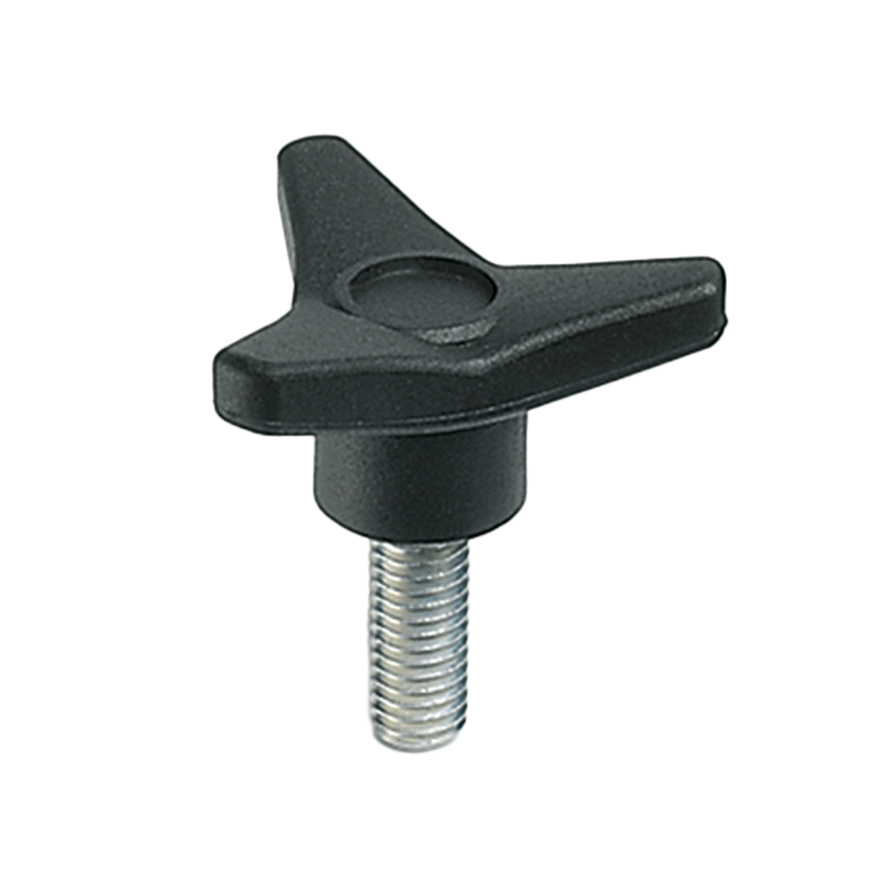 Star Knob, glass fiber reinforced polyamide, male thread M12, D=125 mm, H=53mm