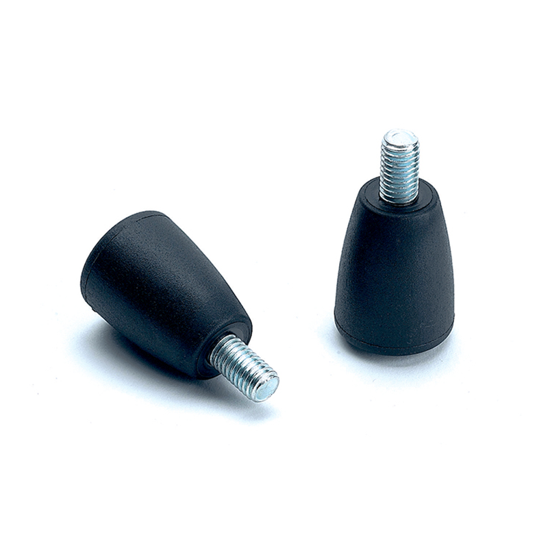 Conical knobs, polyamide, male thread M6, D=21mm, H=28mm