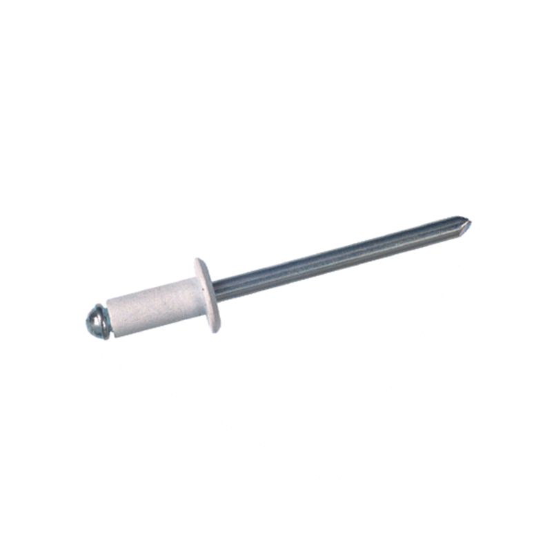 Blind rivet, open, dome head, aluminium, D=4, L=12, clamping range, min.=6,5