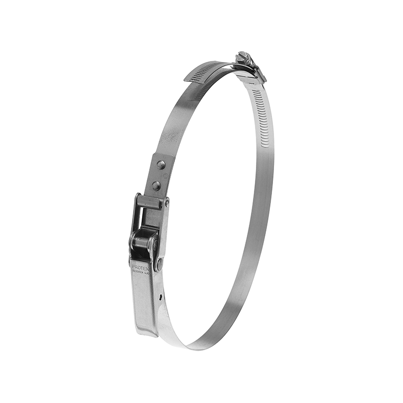 Complete hose clamp, stainless steel, Diameter range: 450-495mm, Load class= High