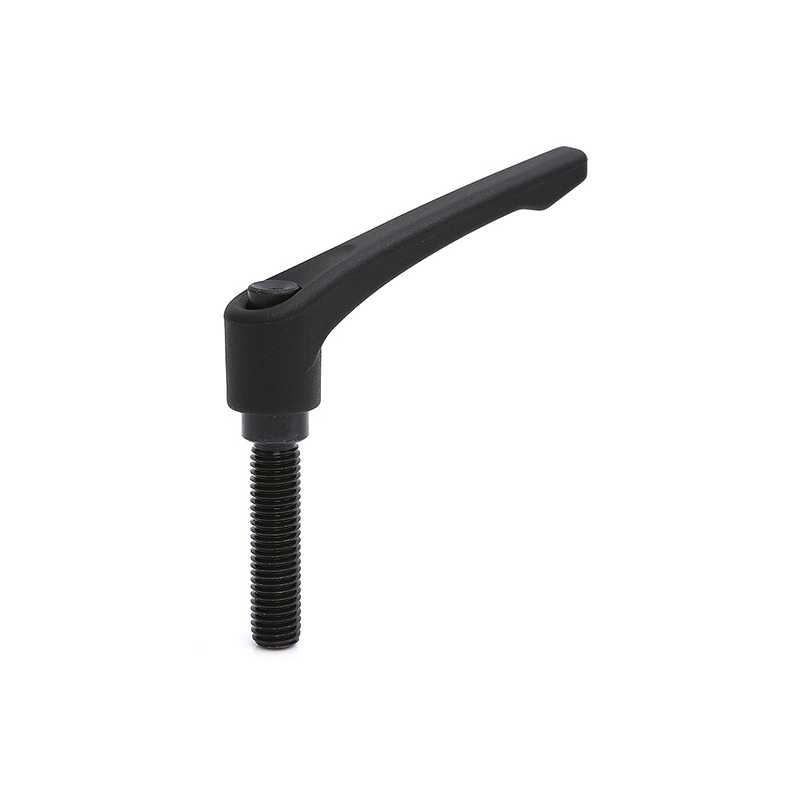 Clamping handle, glass fiber reinforced polyamide, male thread M6, L=mm, H=38mm