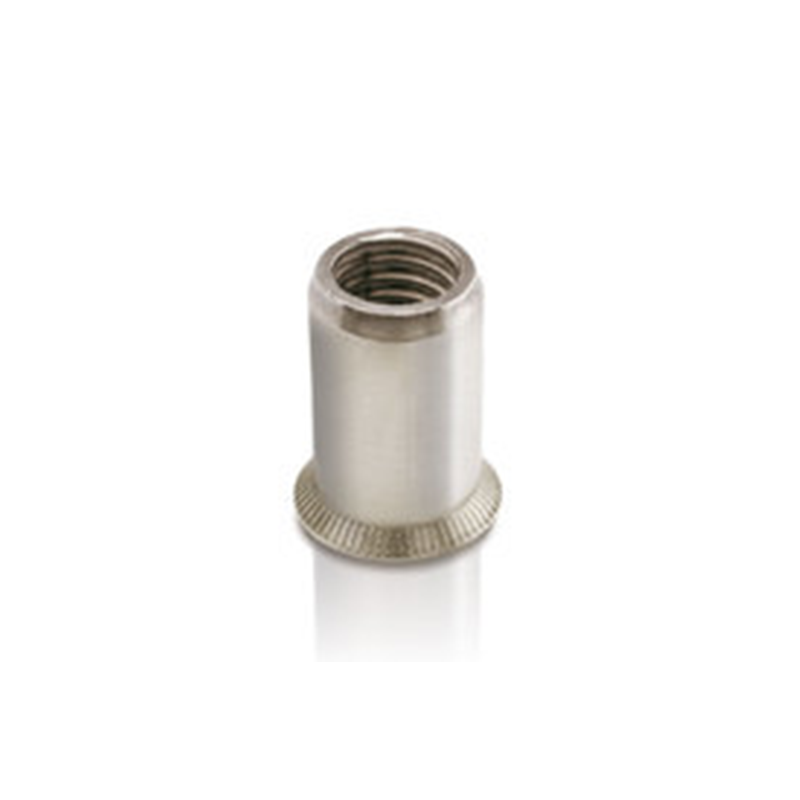 Nut, open, round, stainless steel, diameter=8,9, M6, L=15, min. clamping range=1,5