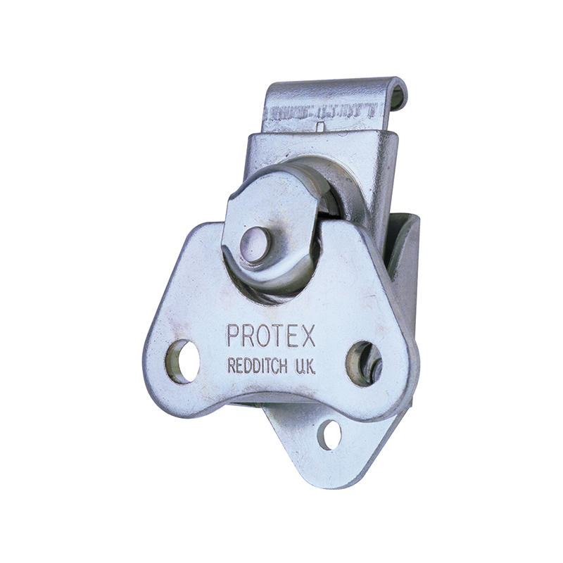 Rotary turn latch, steel, L=47,7, B=38,9, H=15,2, uden hængelås