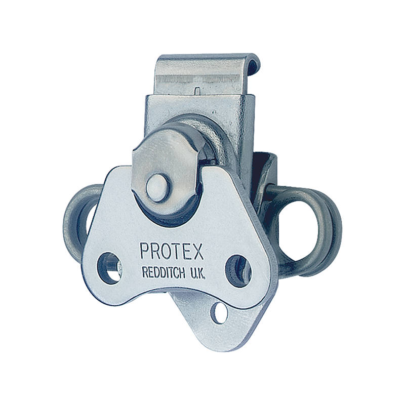 Rotary turn latch, steel, L=48,4, B=52,3, H=15,2, uden hængelås