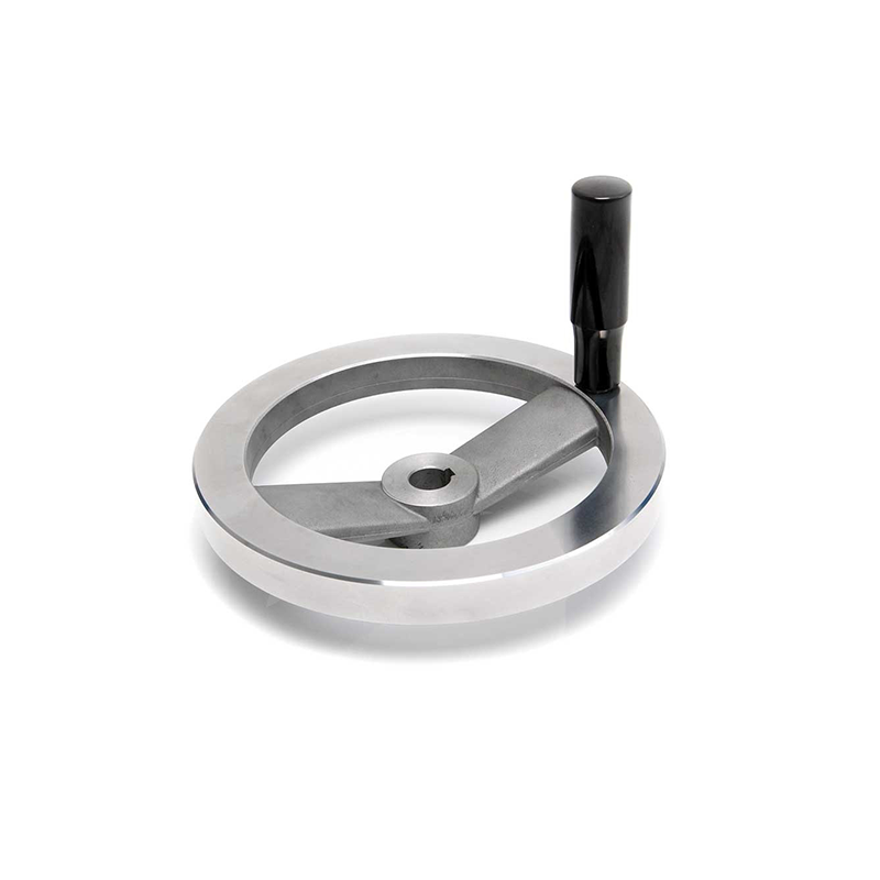 Handwheel, aluminium, D=200mm, H=45mm, hole diameter=18mm