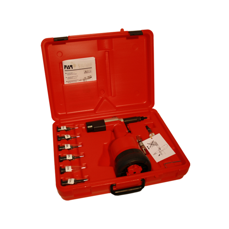 Riveting tool for nuts, M4-M12, air hydraulic, series EXTRA KJ45S