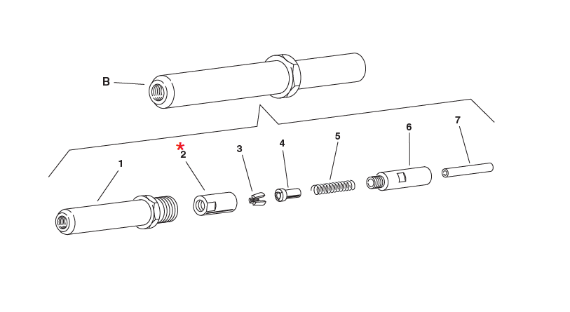 Accessories for riveting tools, Clamp holding cone, for series EB & RAC