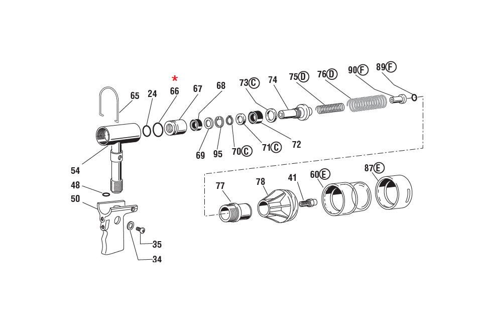 Accessories for riveting tools, O-ring, for series RAC