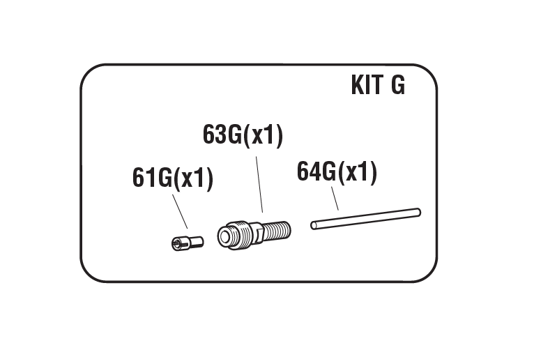 Accessories for riveting tools, Cone holder kit, for series RAC 180/2200