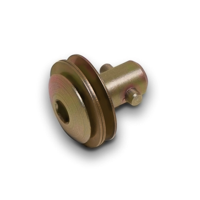 Locking bolt, steel, electro zinc plated and yellow chromated surface, shaft length=29,2mm, clamping width=6,55-11,55mm