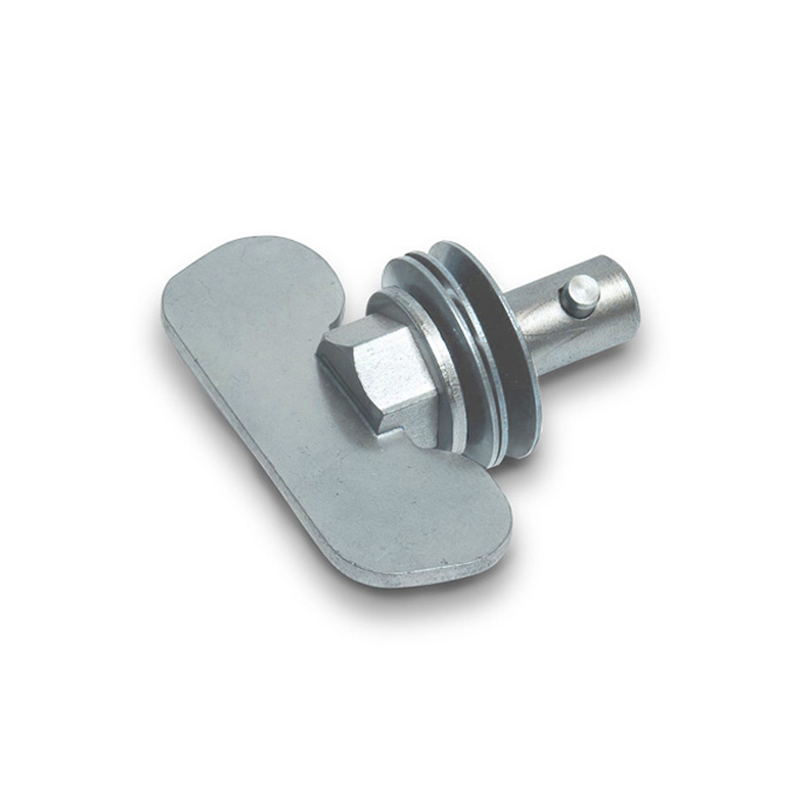 Locking bolt, steel, electro zinc plated surface, shaft length=24,7mm, clamping width=1,3-6,3mm