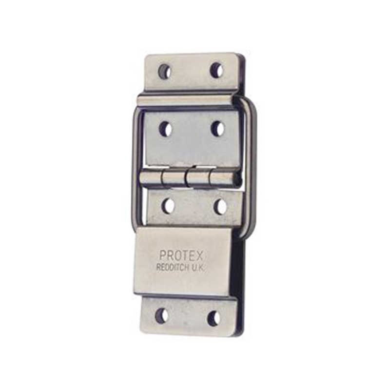 Detent hinge, stainless steel, L=97, B=52, H=7,7