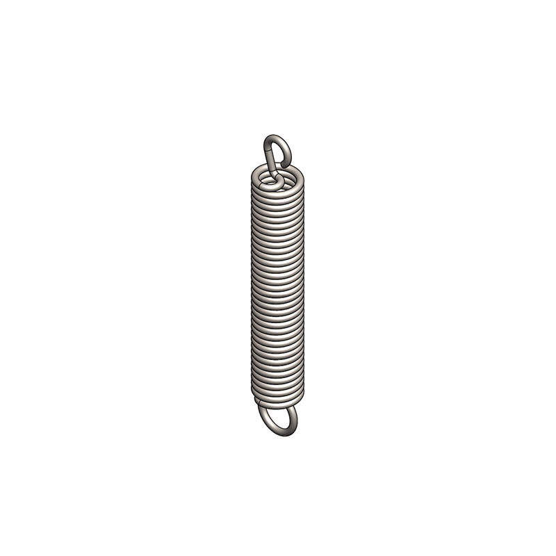 Extension spring, steel, d=5mm, Dm=30mm, Lo=230mm