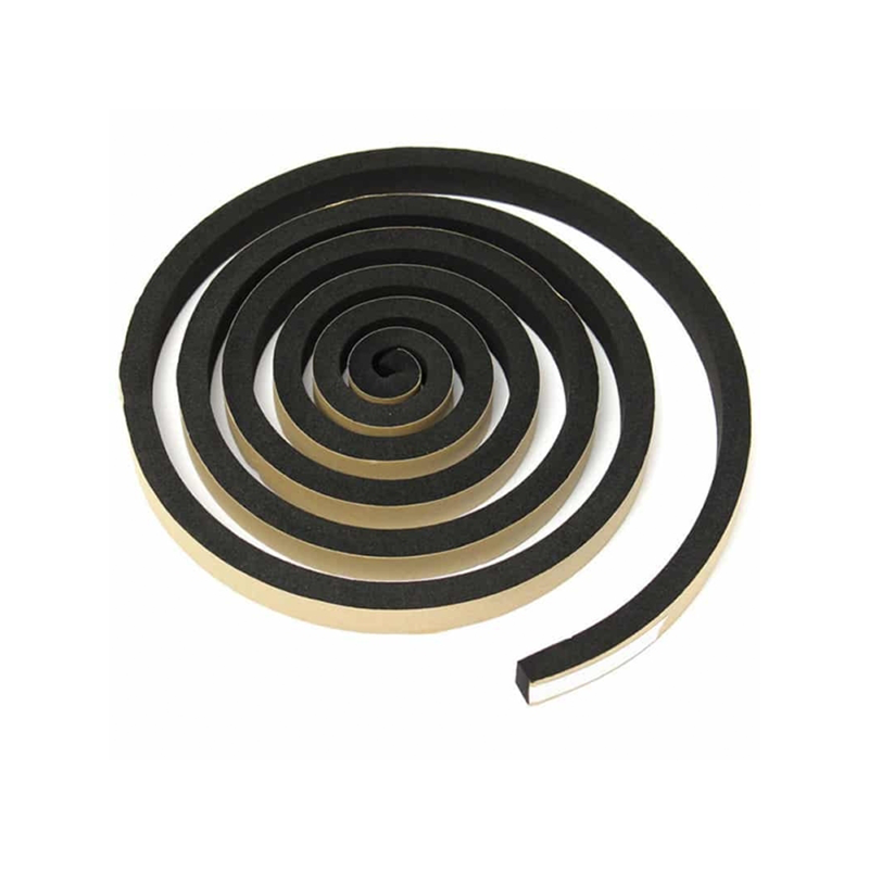 Expanded rubber with glue, square-profile,  epdm, W=15, H=10