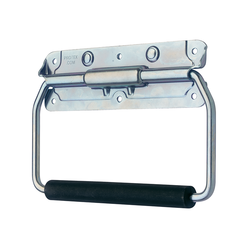 Chest handle, steel, spring-loaded, H= 148 mm, B= 211 mm