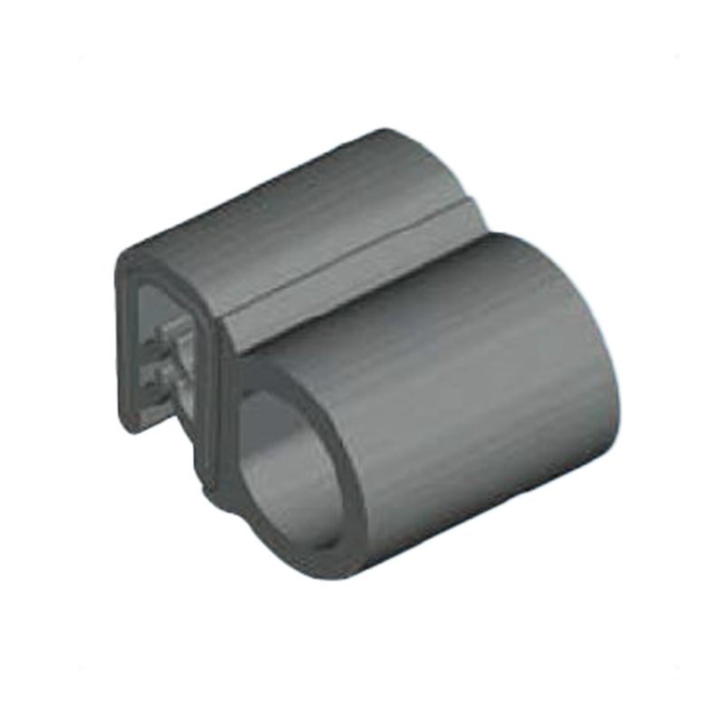 Edge profile w/side bulb, black EPDM, clamping width = 1,5 - 3mm