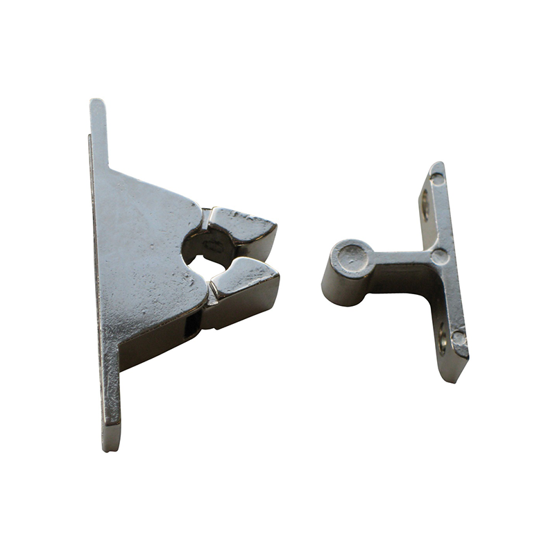 Knuckle catch, die-cast zinc, screw mounting, length=60, width=13,5, height=30