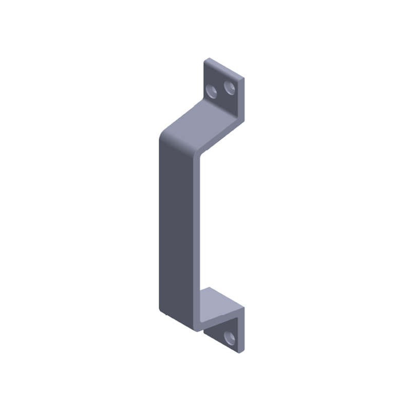 Bridge handle, aluminium, L=170, B= 25, H= 37,5