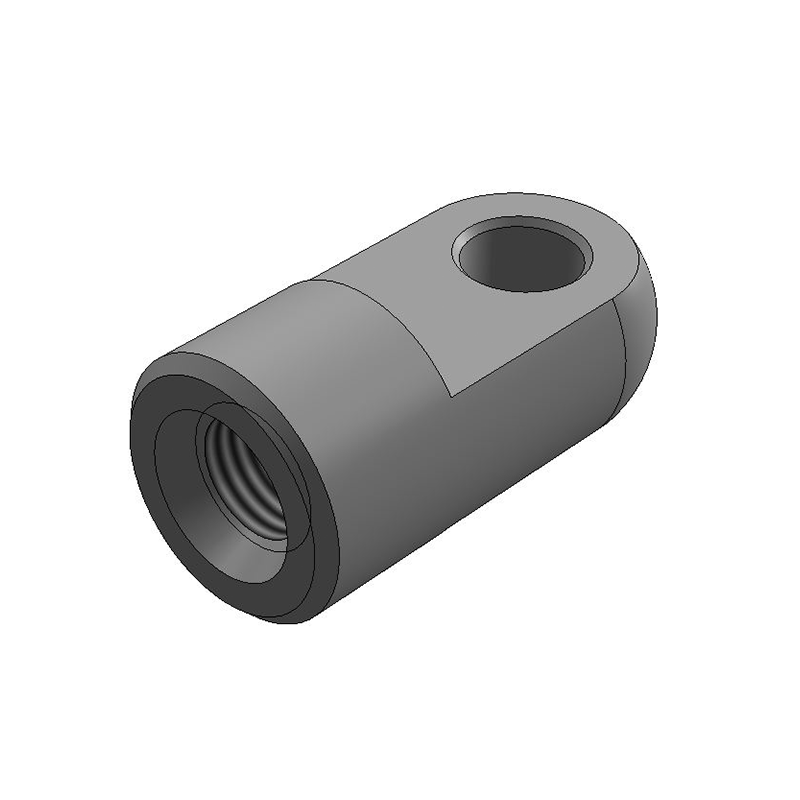 End Fitting, eyelet, stainless steel, M8, L = 19 mm