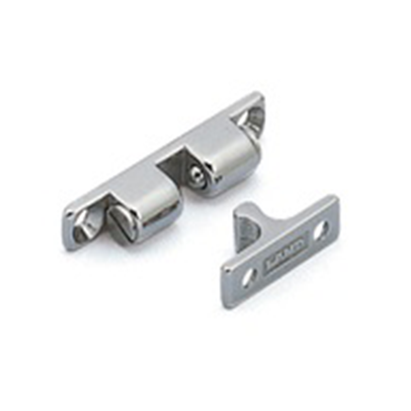 Tension catch, acid proof stainless steel, screw mounting, length=43, width=8, height=10