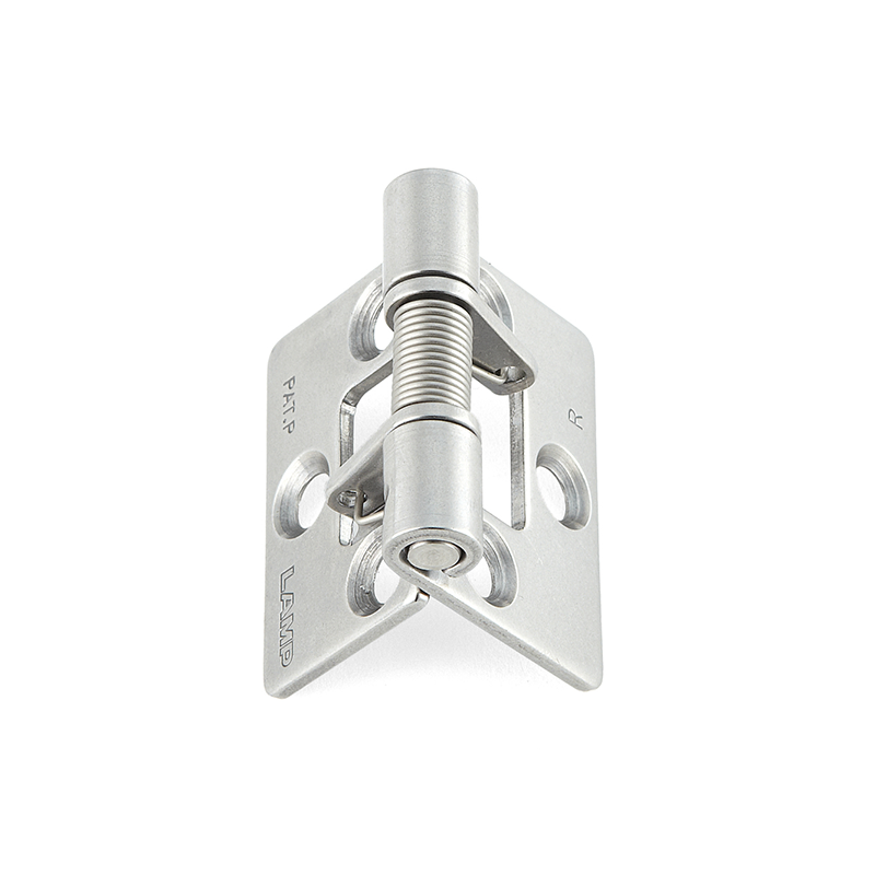 Spring hinge, stainless steel, open, not adjustable, L=60, B=40, H=9