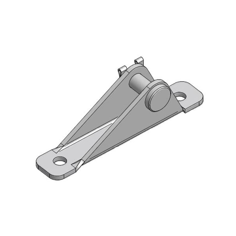 Bracket, steel, u-shape axis, axis diameter = 8 mm