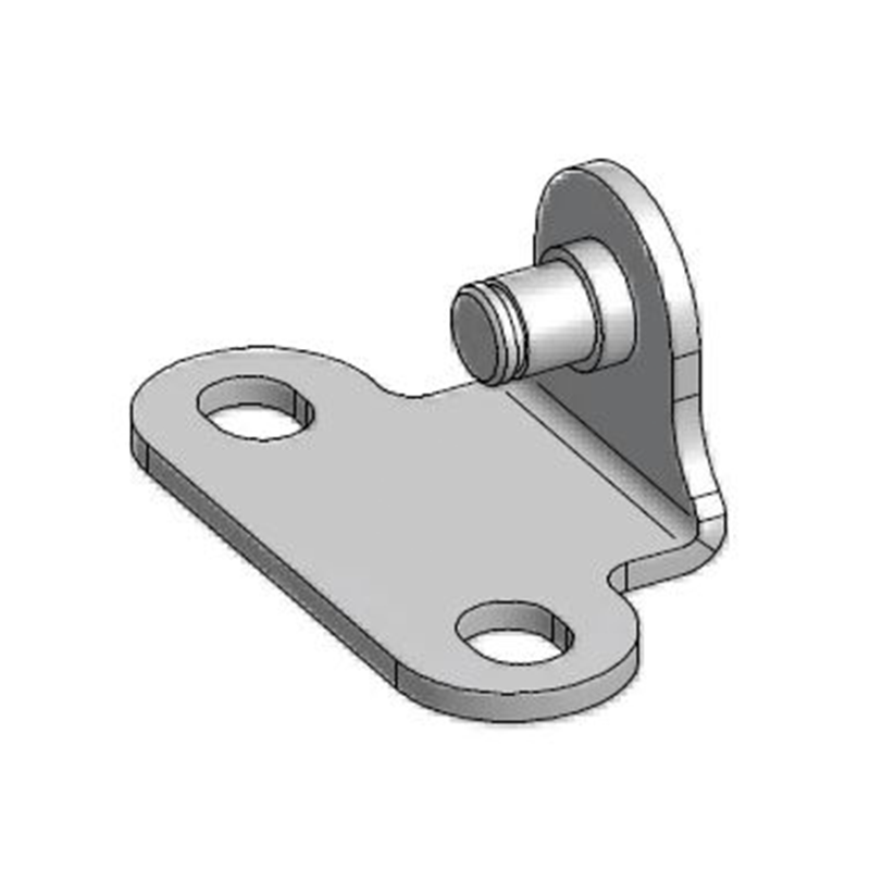 Bracket, steel, inward angled axis, axis diameter = 8 mm