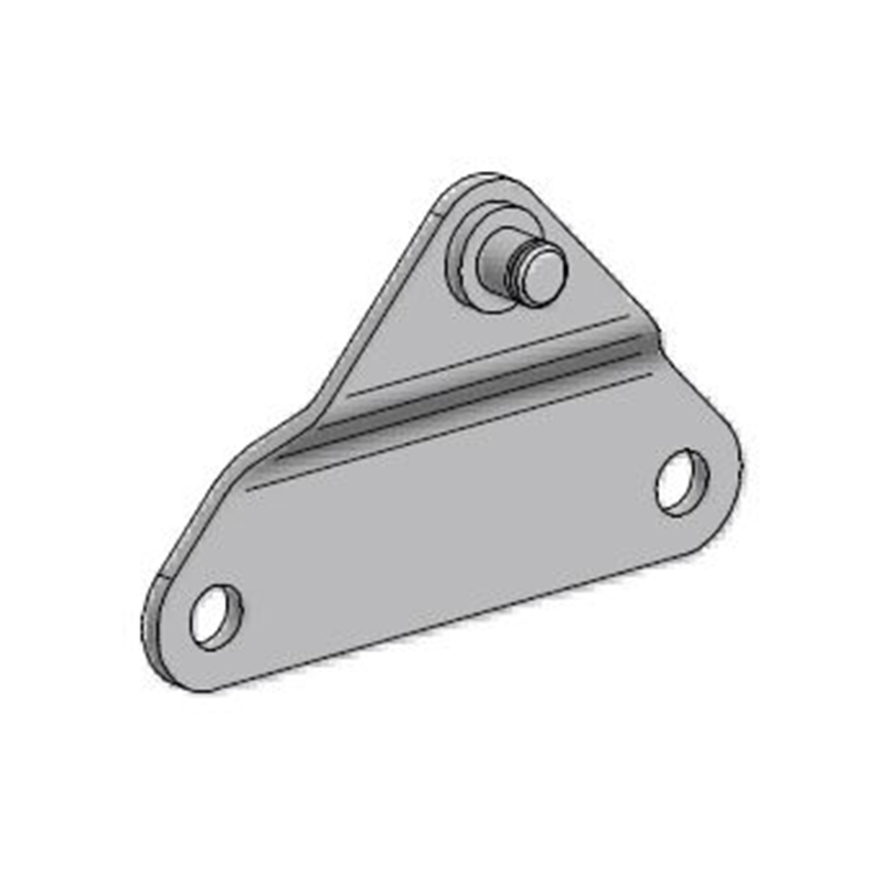 Bracket, steel, flat axis, axis diameter = 6 mm