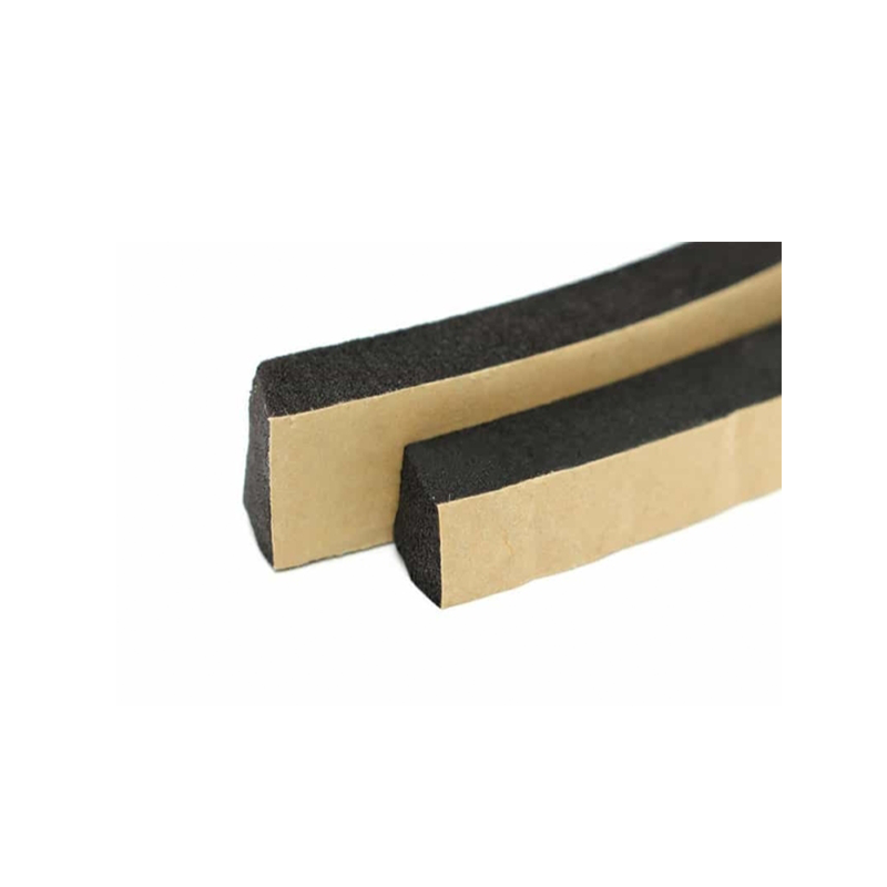 Expanded rubber with glue, square-profile,  epdm+neoprene, W=10, H=3