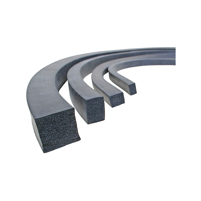 Expanded rubber without glue, square-profile, black epdm+neoprene, W=70, H=40