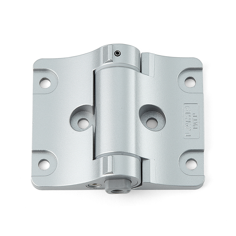 Hinge with damping, aluminium, inside mounting, torque=2,5, L=63, B=80