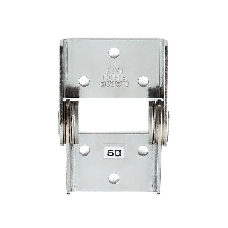 Friction hinge, stainless steel, not adjustable, L=54, B=80, H=25