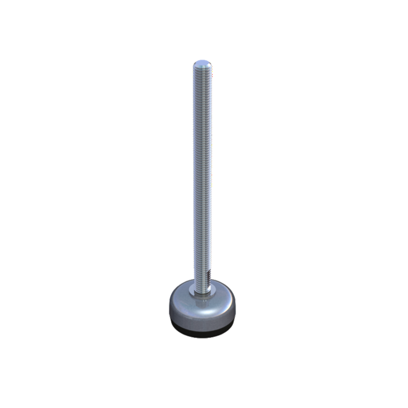 Levelling foot, acid proof stainless steel, fixed threaded spindle, M10, base diameter = 40 mm